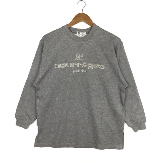 Rare!COURREGES PARIS Embroidery Spell Out Courrege