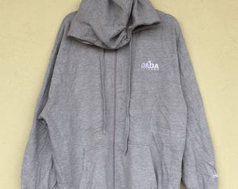 Pullover Gray Hoodie DADA SUPREME Embroidery Spell Out Small Logo Basic Hoodies Dada Supreme Unisex Clothing Oversize