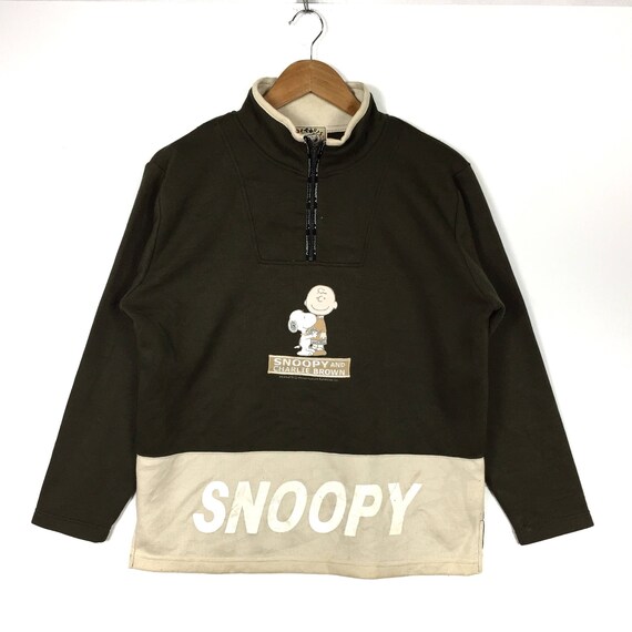 Rare!!PEANUTS SNOOPY Printed Big Logo Spell Out Sn