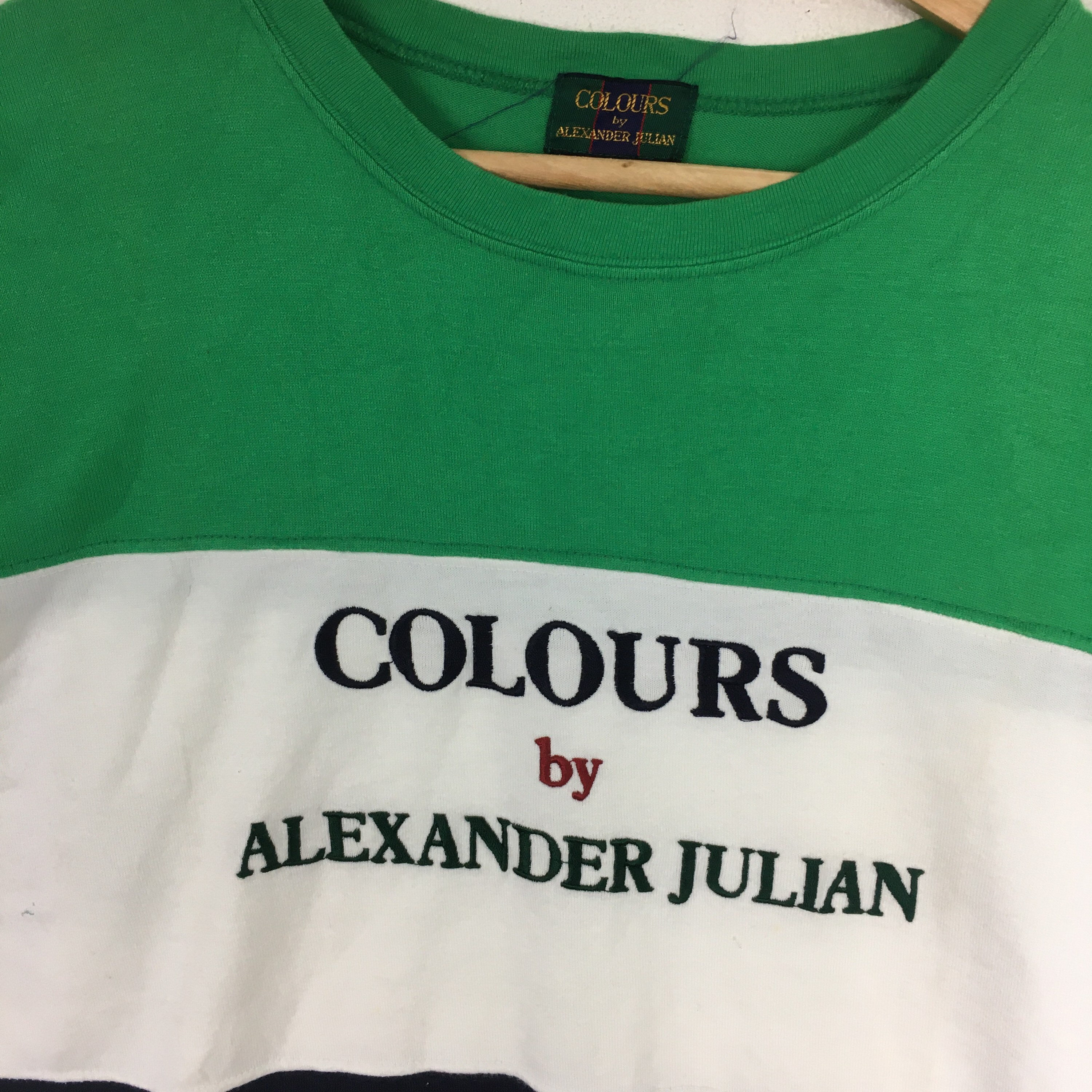 Vintage COLORS ALEXANDER JULIAN Embroidery Big Logo Colour - Etsy Finland