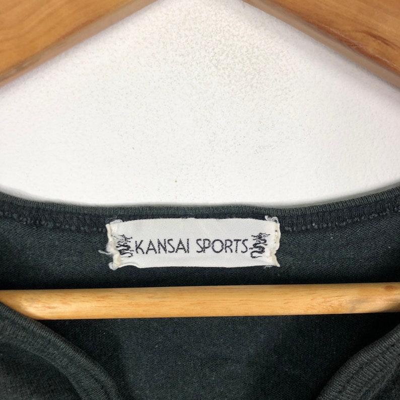 Rare!!KANSAI SPORT By Kansai Yamamoto Printed Graphic Big Logo Kansai Yamamoto Japanese Designer Women/'s Tshirt Fashion Clothing Size Large