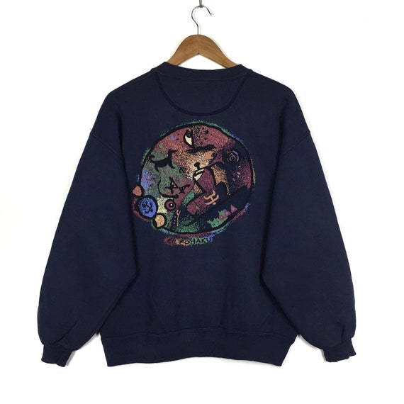 Vintage!!CRAZY SHIRT HAWAII Printed Big Logo Crazy
