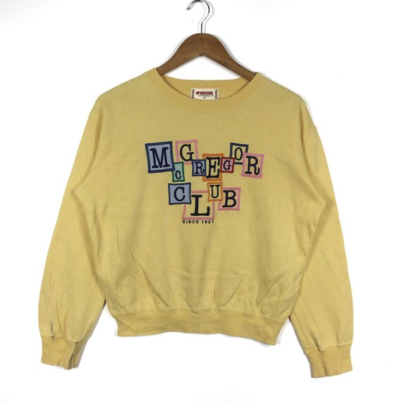Vintage McGREGOR Club Colourfull Spell Out Big Log