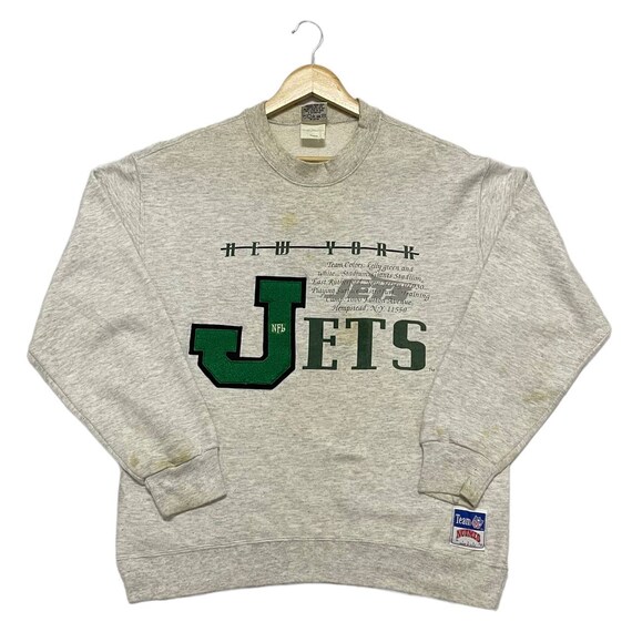 Vintage Nutmeg Mills Nfl Team New York Jets Sweatshirt Size - Etsy