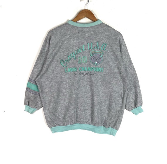 Vintage!!HANG TEN Printed Big Logo Hang Ten Surf F