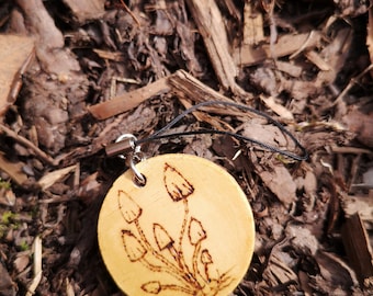 Pryograghy Mushroom Keyring