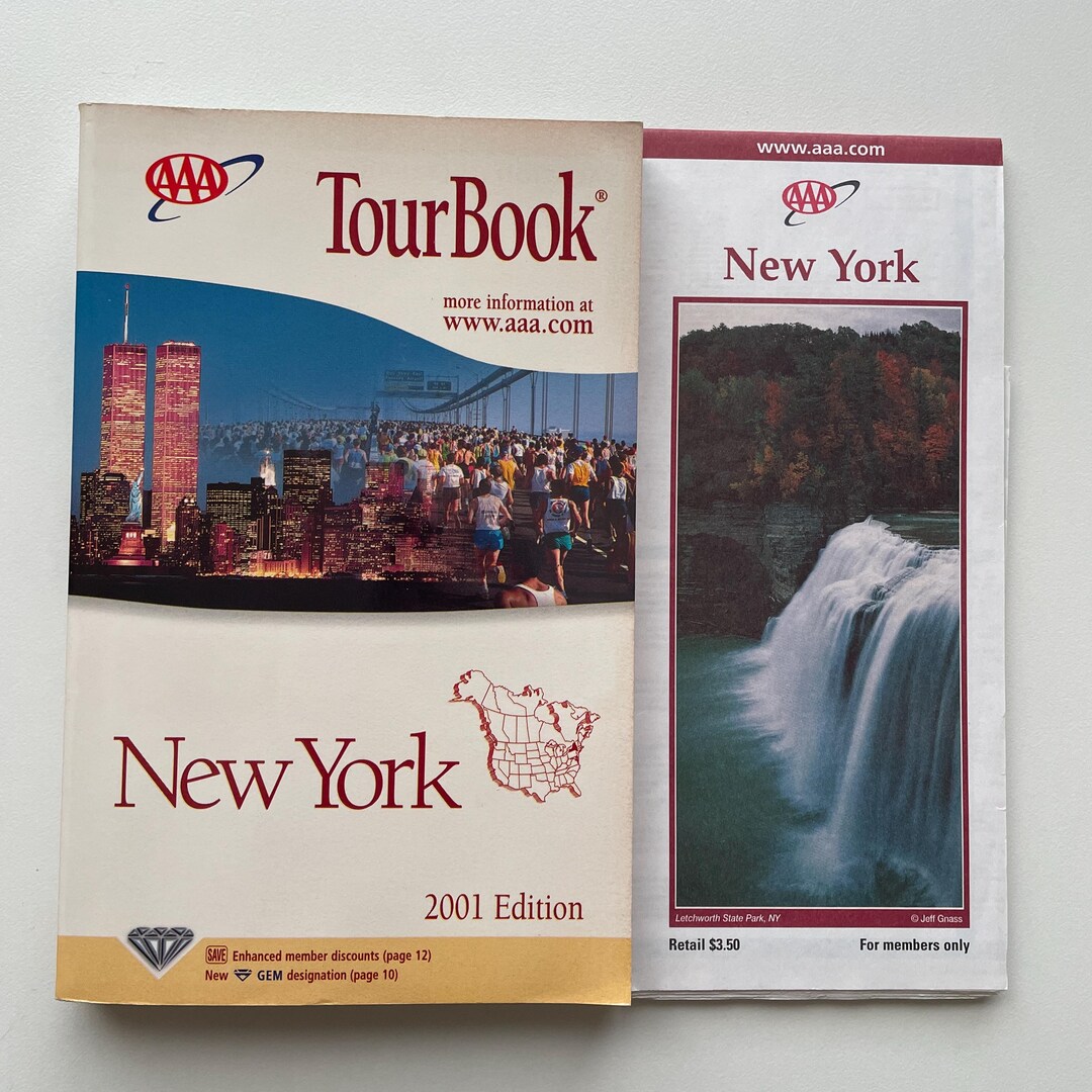 Lot 2 AAA New York State Map Tour Book 2001 - Etsy