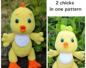 Crochet Easter chicken pattern Amigurumi chick pattern Easter Amigurumi Crochet animal Pattern Crochet toy pattern