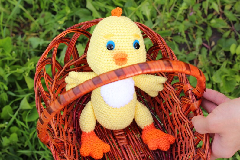 Crochet toy chicken pattern Amigurumi Crochet chick pattern Etsy