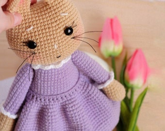 Crochet Bunny Pattern Amigurumi Crochet rabbit Pattern Crochet Easter bunny Pattern pdf in English