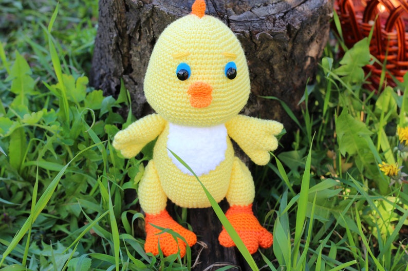 Crochet toy chicken pattern Amigurumi Crochet chick pattern Etsy