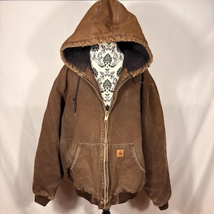 Carhartt Active Jacket Dark Brown - Etsy