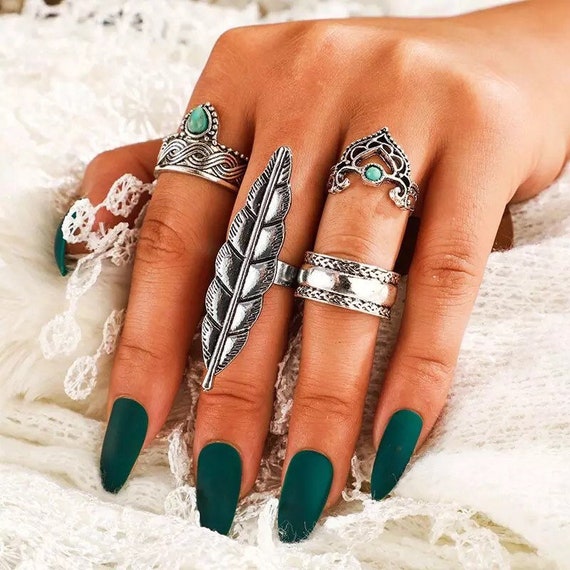 Bohemian Knuckle Ring Set – jewelrycravings
