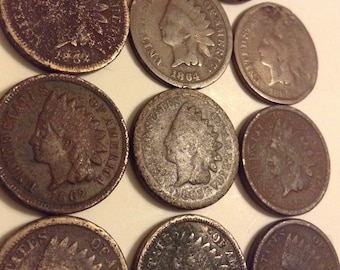 seller/'s # 657 w// LIBERTY 1907 Indian Head Cent Feathers /& Great Detail!