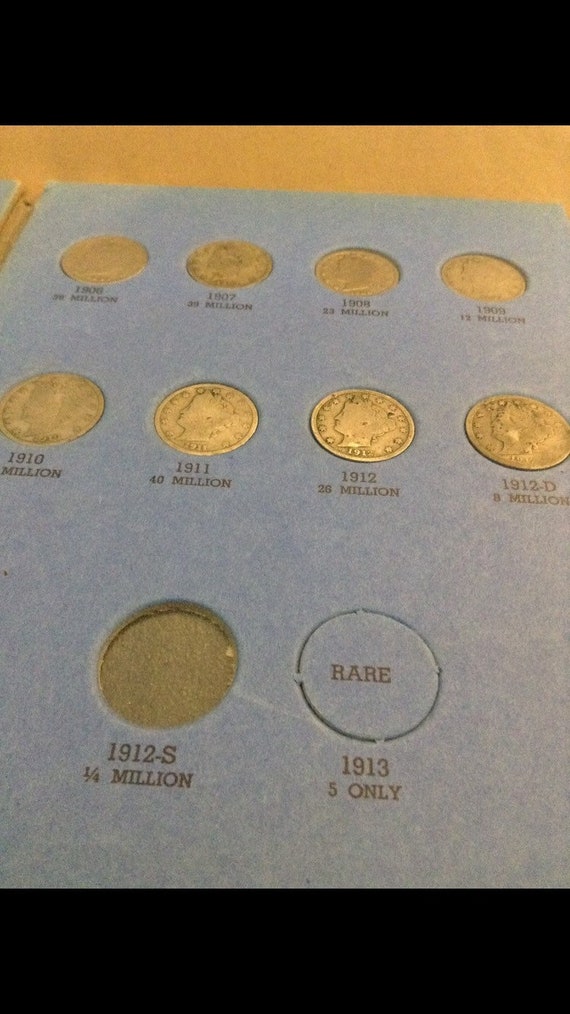 1883-1912 29 Coins 5B-22 Liberty V Nickels Missing 4 Coins