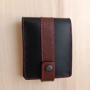 Leder Portemonnaie für Herren. Handgefertigt. Mit Ihren eigenen Initialen auf Leder geprägt. Geschenkoption für einen Urlaub. Accessoire für Ihn Made in der Ukraine.