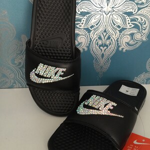 nike sparkle slides