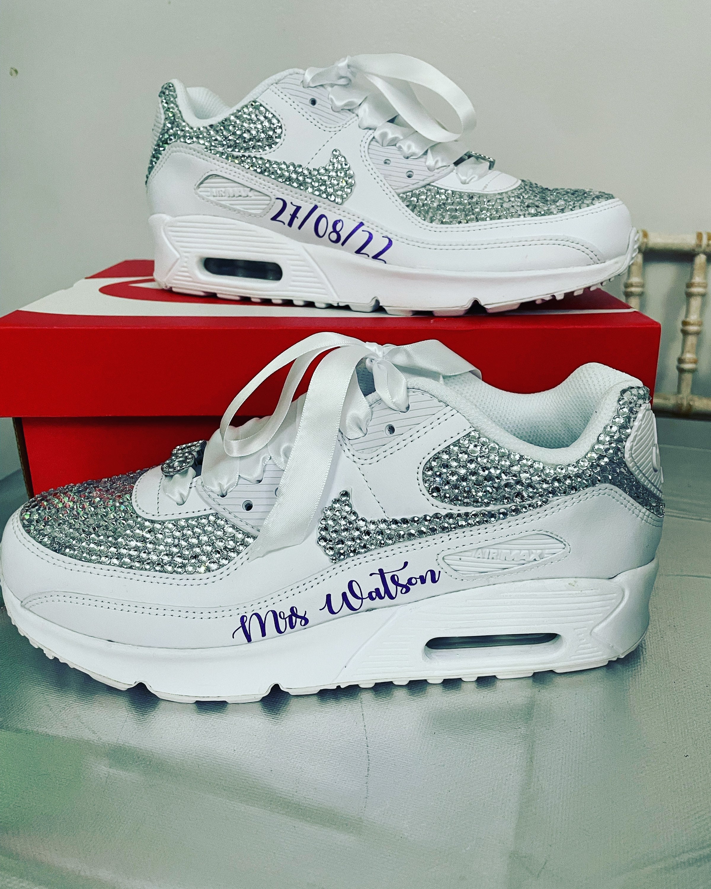 Custom Airmax Red Design With White Drip -  Israel