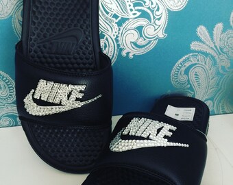 Nike crystal slides