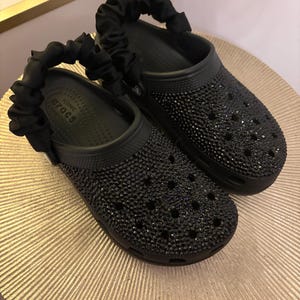Crystal Classic Platform Crocs