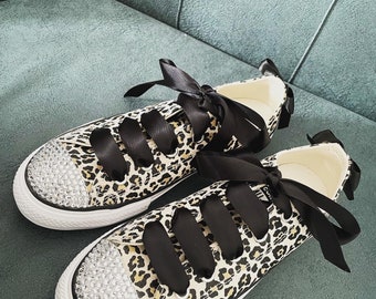 office leopard print converse