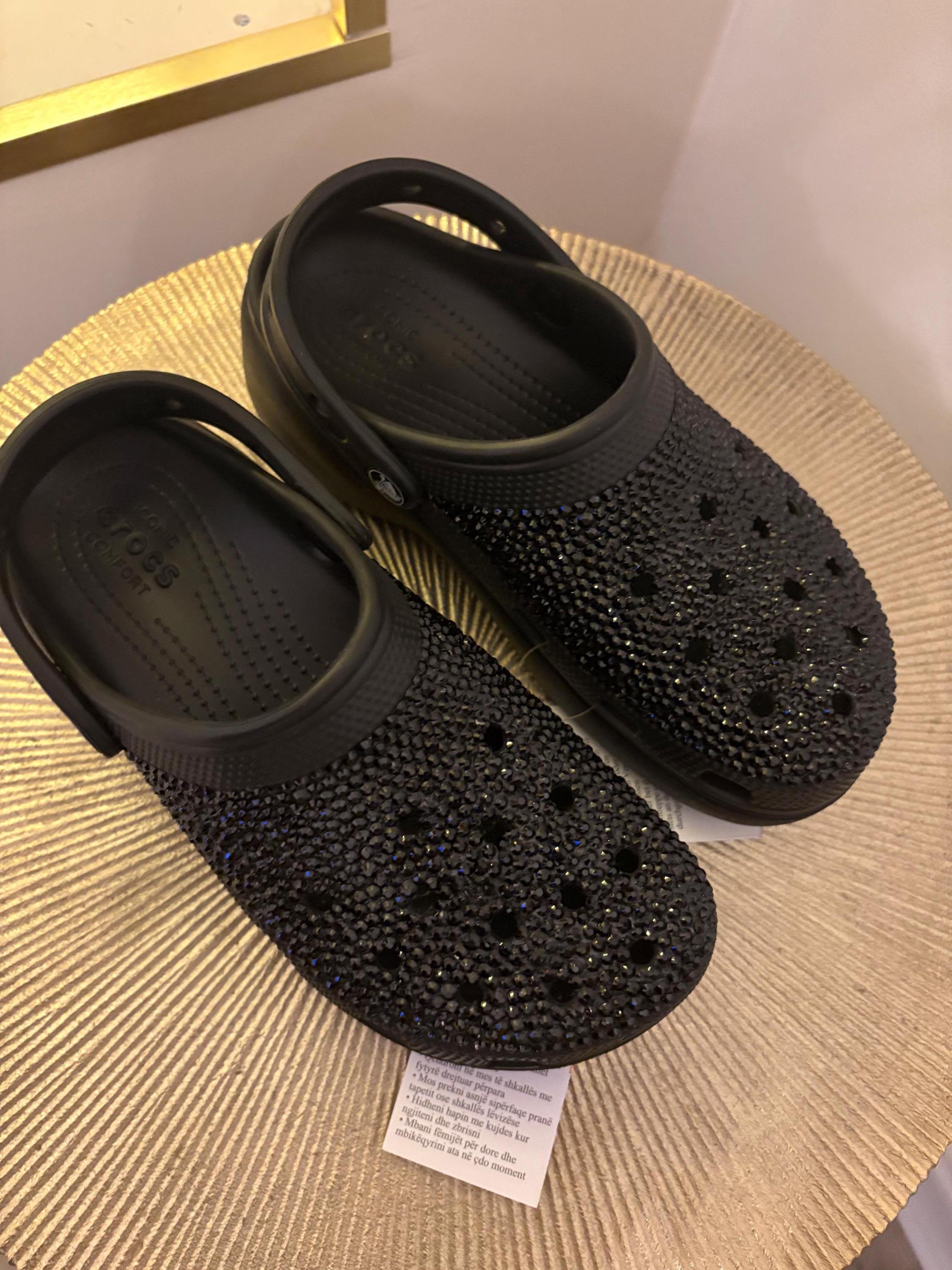 Crystal Classic Platform Crocs - Etsy