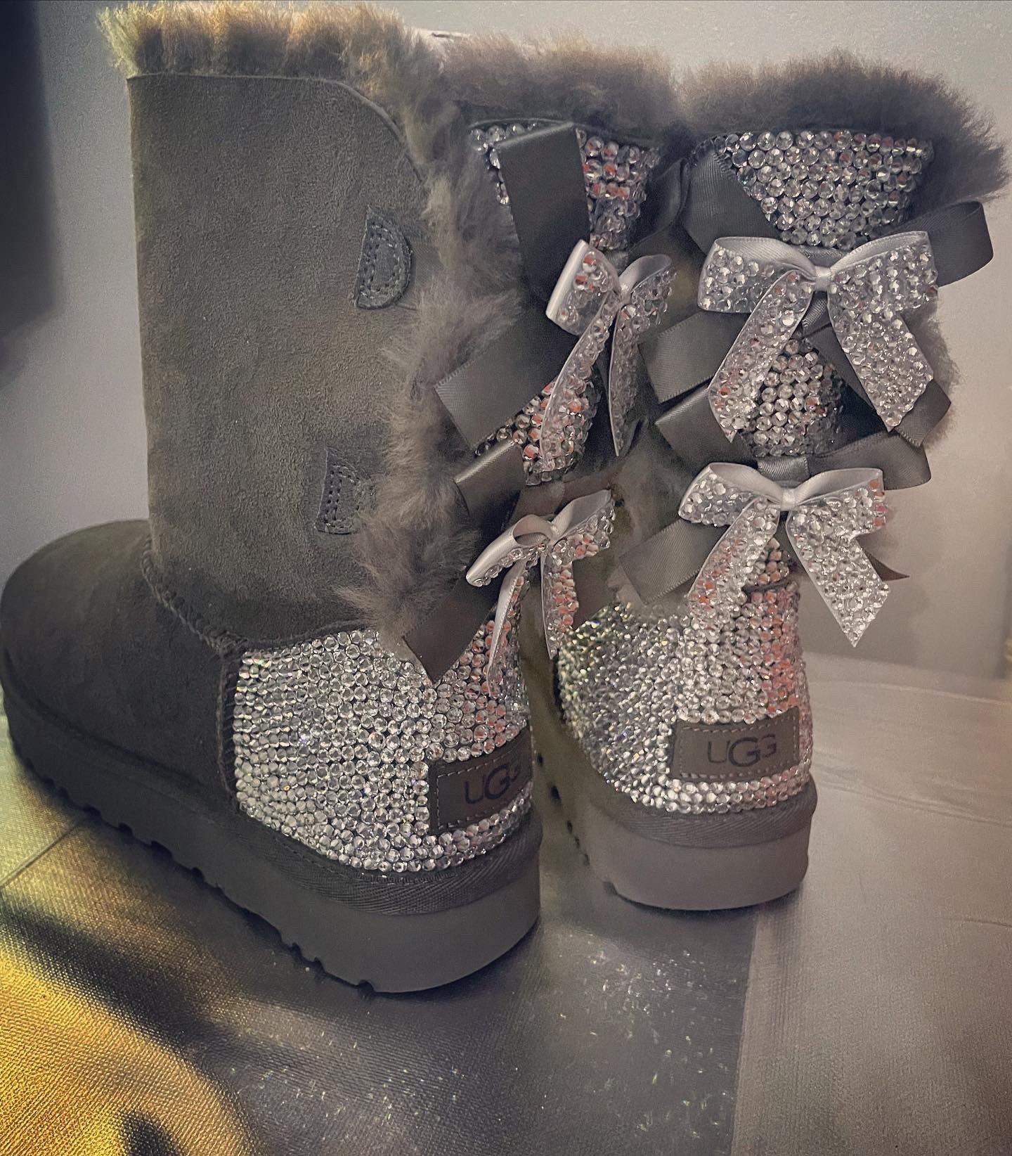 Ugg Boots With Crystal - Etsy