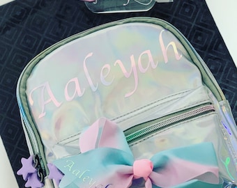 Personalised holographic back pack