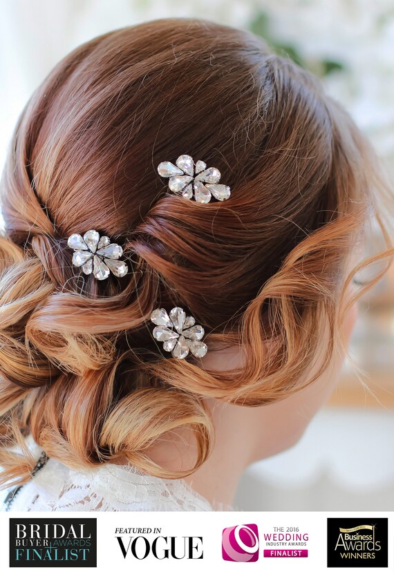 diamante hair pins
