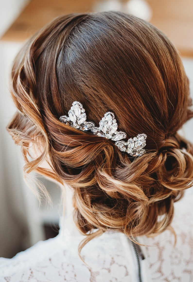 Bridal Hair Pin Wedding Hair Accessory Diamante Hair Pin Etsy