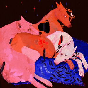 大いなる眠り • ジクレー版ダークアートプリント • ダークで不気味なオリジナルアート