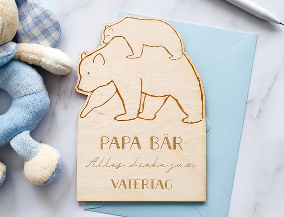 Unique Personalized Gift For Dad On Father's Day Papa Bear And