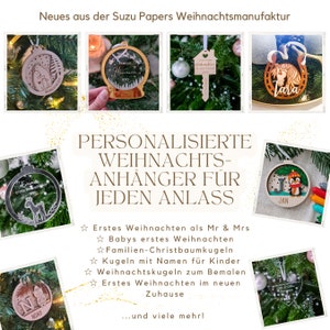 Weihnachtsgeschenk Personalisierter Holz Christbaumschmuck Geschenk Partner Schlüssel Bild 6