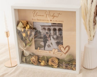Wedding money gift - picture frame to fill: Personalized wedding gifts