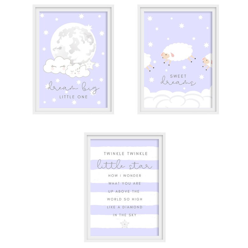 Printable Nursery Wall Art Baby Boy Room Decor Prints Set | Etsy