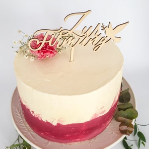 Cake Topper Firmung | Tortenstecker Taube zur Firmung als Deko | Tortendeko Firmung Mädchen & Junge | Caketopper Firmung als Deko für Torten - Suzu Papers