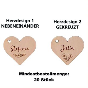 Personalisierte Spiegel-Acryl Anhänger - Individuelle Namensschilder Für Hochzeit & Feiern