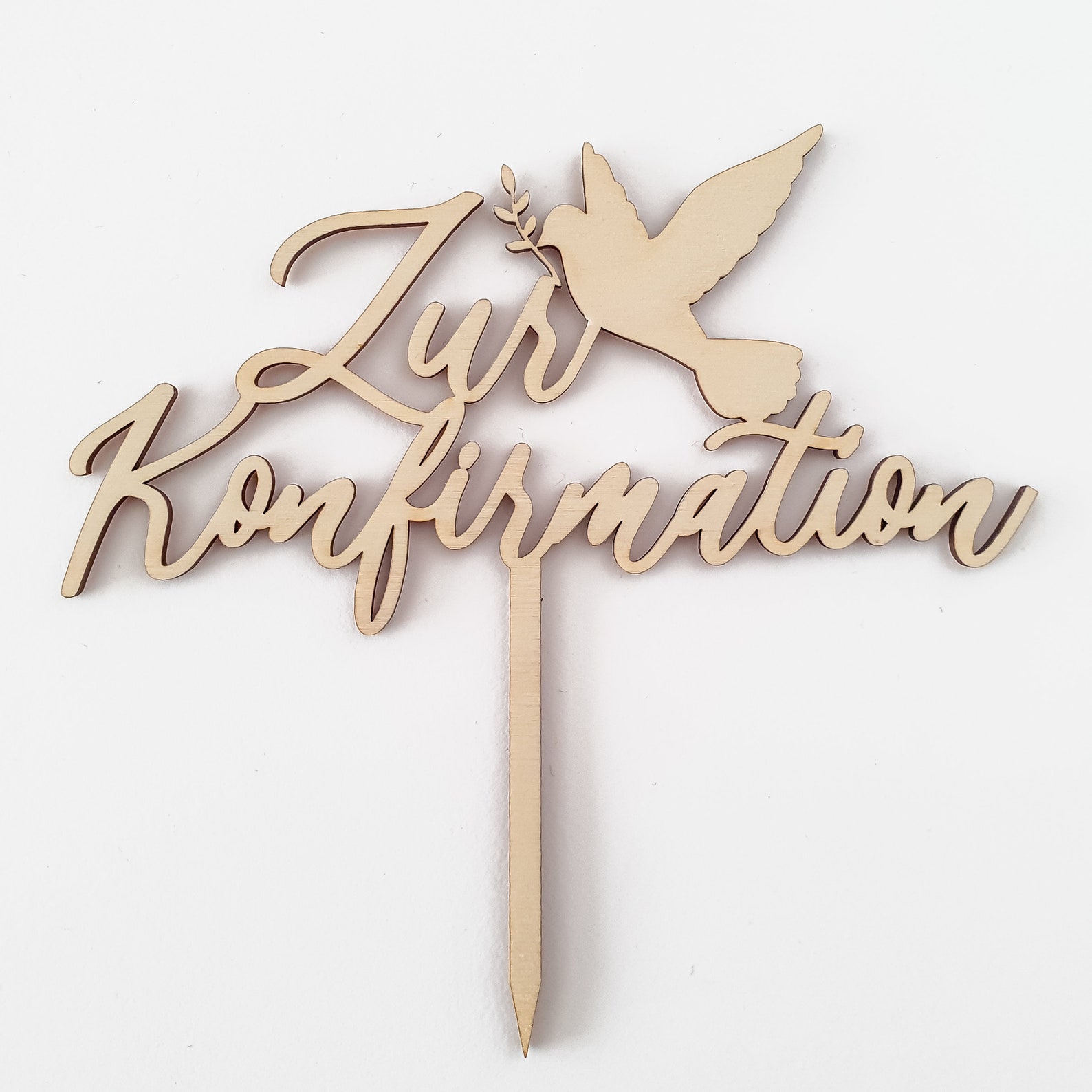 Cake Topper zur Konfirmation Cake Topper Dove Etsy