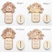 Muttertagskarte Aus Holz – Schmetterling-Blume, 15,2x20,3 Cm, Mit Ständer, Personalisierbar