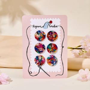 Kaleidoscope button set (10mm, 15mm, 20mm, 25mm)