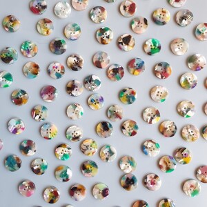 Painterly (15mm Shirting Size) Button Set