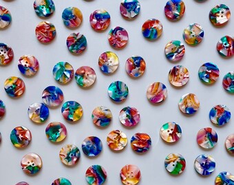 Kaleidoskop Button Set (15mm Shirting Größe)