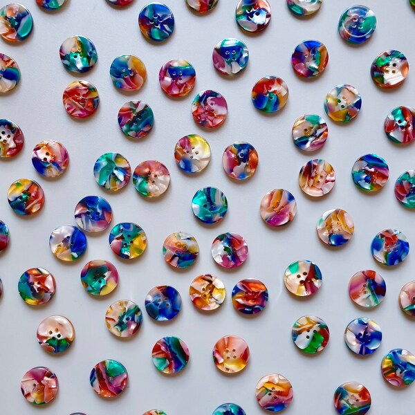 Kaleidoscope Button Set (15mm Shirting Size)