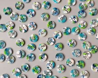 April showers button set (15mm shirting size)