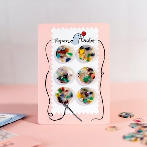 Painterly Button Set (10mm, 15mm, 20mm, 25mm, 35mm)