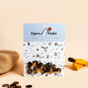 Beguiled button set (15mm shirting size)