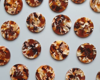 Chai Latte Button Set (10mm, 15mm, 20mm, 25mm)