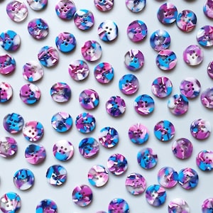 Lucid button set (15mm shirting size)