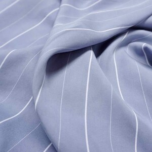 Tencel pin stripe - Blue image 7