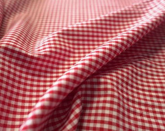 Tencel Viscose gingham - Red